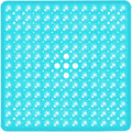 1pc 21x21inch Square Non-Slip Shower Mat – Anti-Slip Shower Mats– Secure Grip for Shower Stall Floors - Bathroom Mat Clear