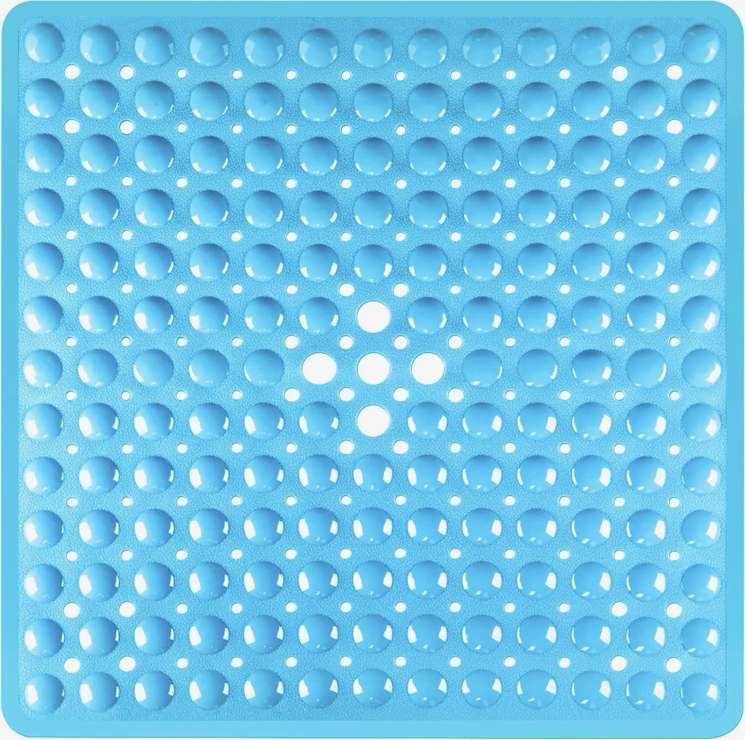 1pc 21x21inch Square Non-Slip Shower Mat – Anti-Slip Shower Mats– Secure Grip for Shower Stall Floors - Bathroom Mat Clear