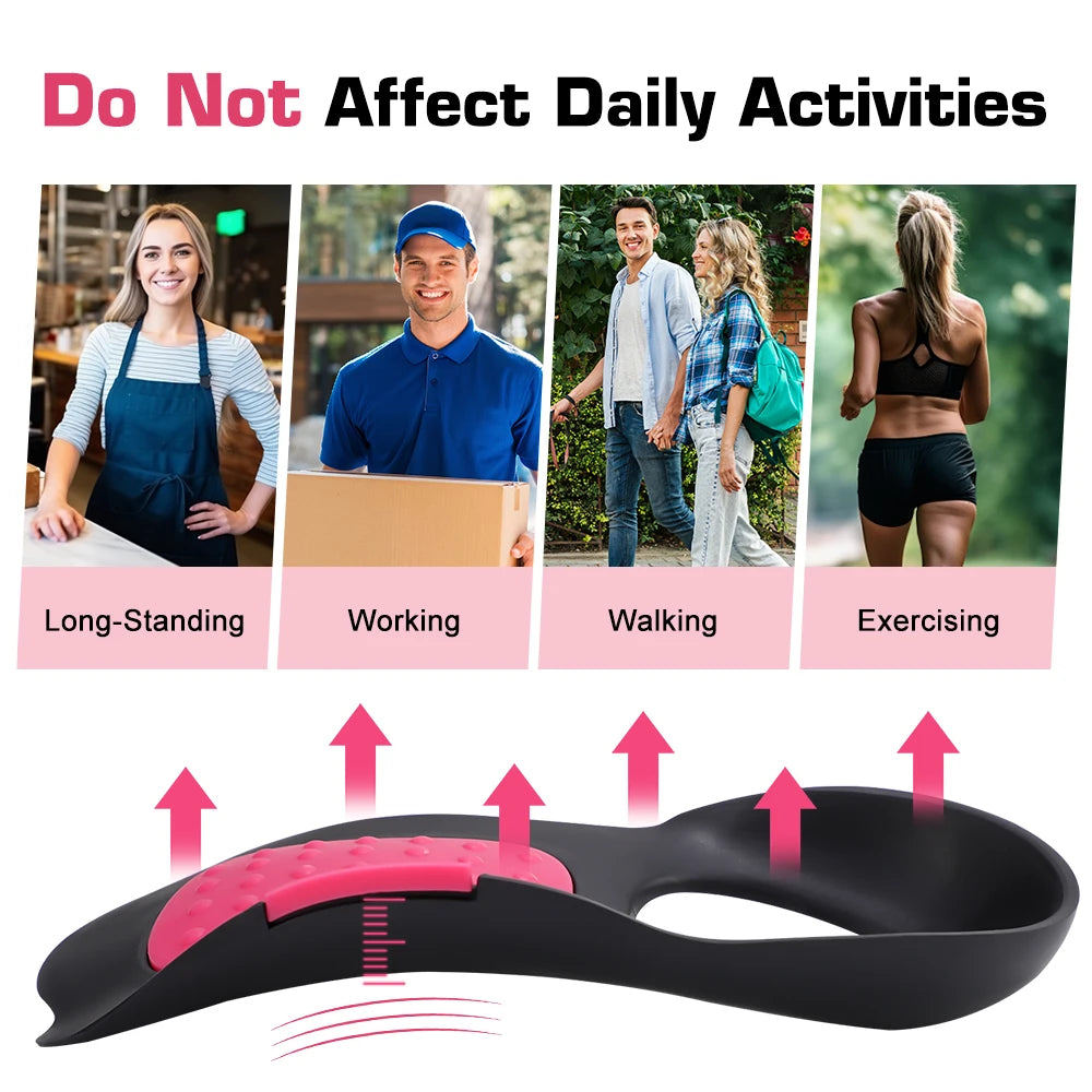 High Arch Support Insoles Non-Slip Plantar Support Pad Shock-Absorbing Foot Pads for Flat Feet And Fallen Arches
