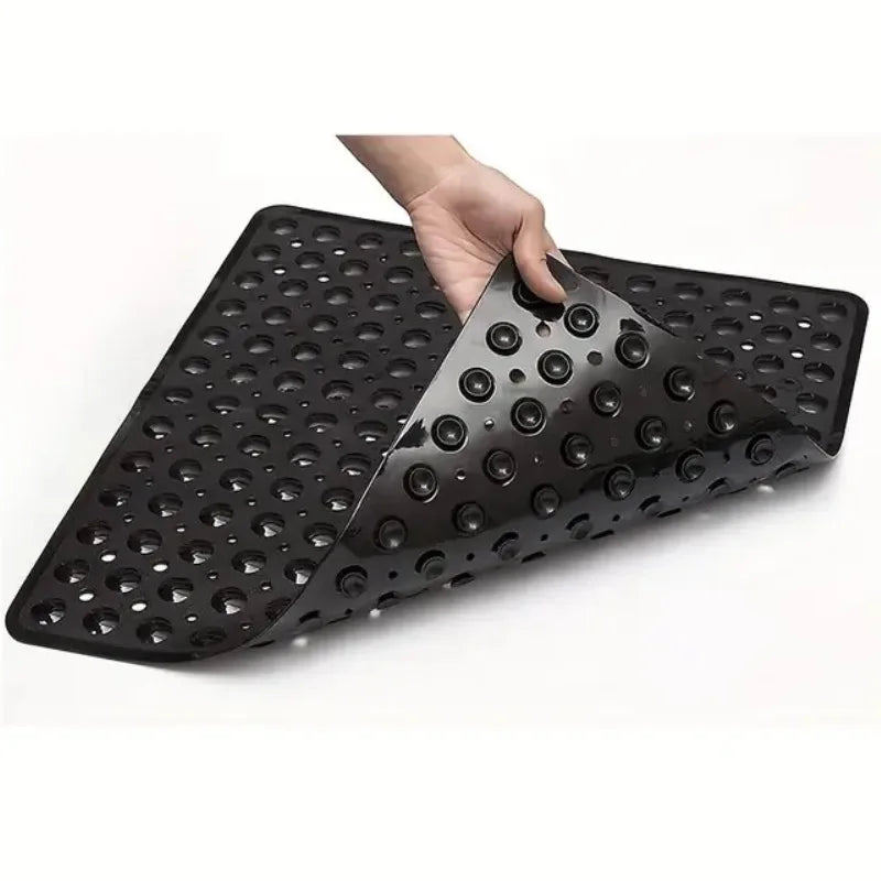 1pc 21x21inch Square Non-Slip Shower Mat – Anti-Slip Shower Mats– Secure Grip for Shower Stall Floors - Bathroom Mat Clear