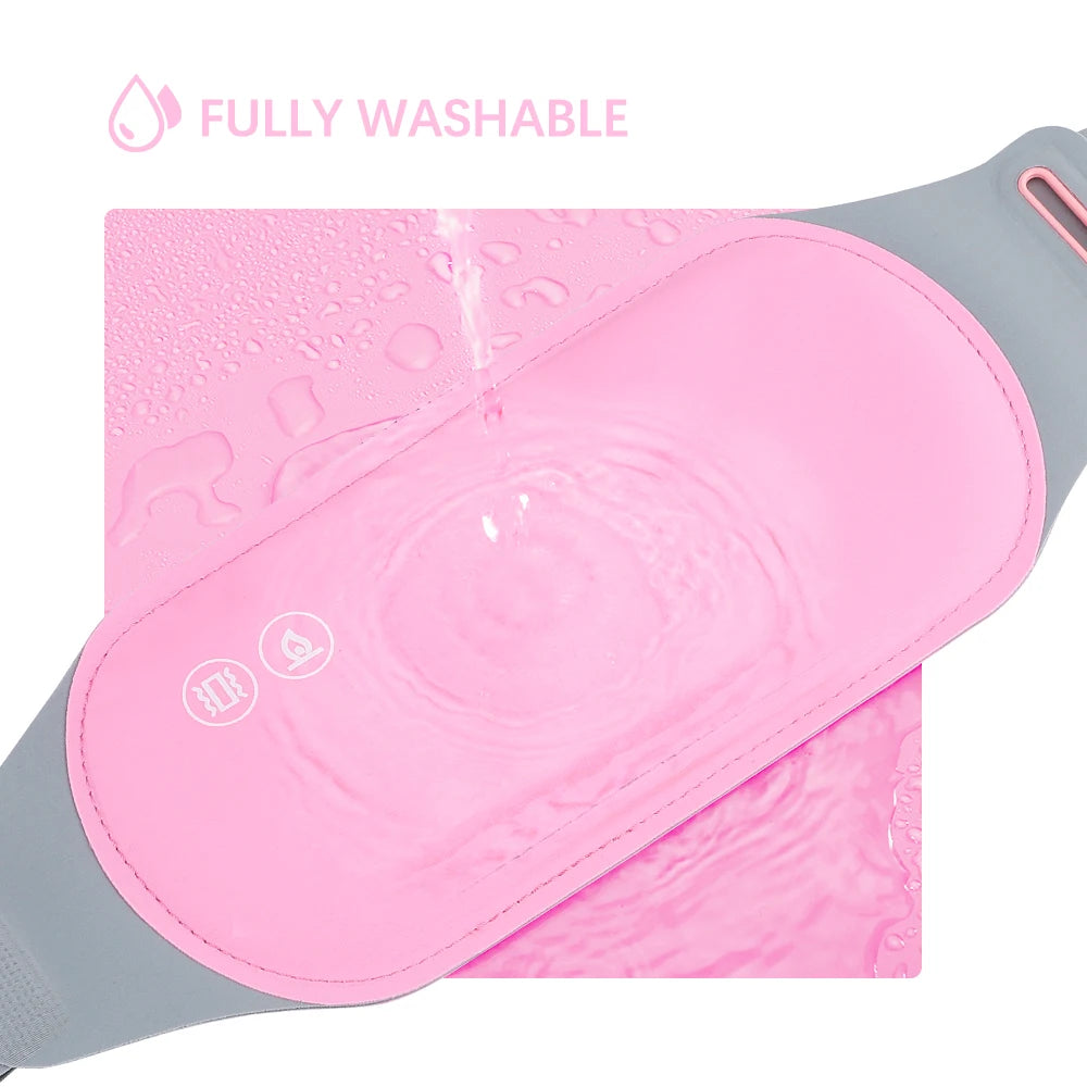 Heating Pad for Menstrual Cramps USB Powerbank Waist Massage Uterus Warm Belt 6 Vibration 3 Constant Temperature Abdomen Warmer